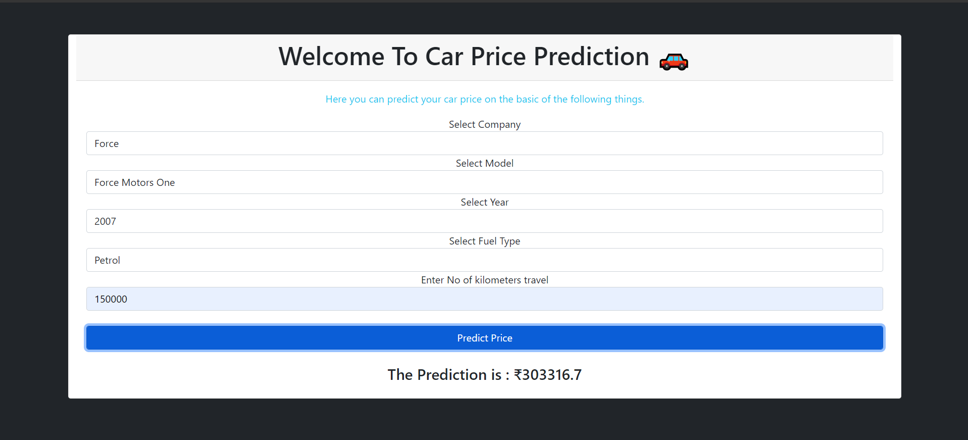 Car Price Prediction