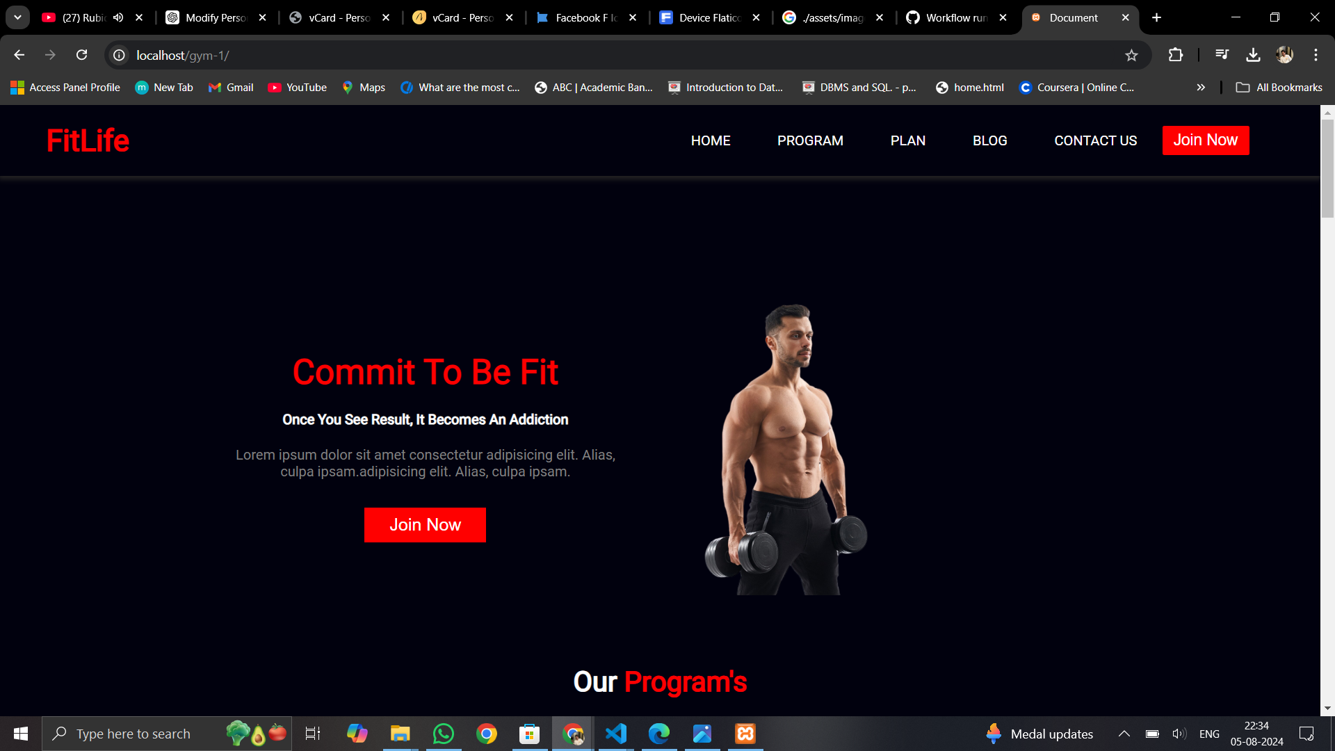 Gym Website